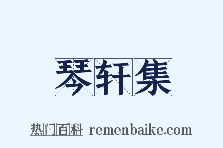 琴轩集是什么意思的图片